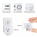 Mini Smart Plugs That Work with Alexa and Google Home, MONGERY WiFi Outlet Socket with Remote Control &amp; Timer Function, No Hub Required, 2.4G WiFi Only FCC/CE/Rohs/IC Listed (2 Pack)