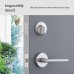 Level Lock Smart Lock - Touch Edition, Keyless Entry Using Touch, a Key Card, or Smartphone. Bluetooth Enabled, Works with Ring and Apple HomeKit - Satin Nickel