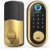 Smart Lock SMONET Bluetooth Keyless Entry Keypad Smart Deadbolt-Fingerprint Electronic Deadbolt Door Lock-App Control, Remote Ekeys Sharing, Free App Monitoring Easy to Install for Homes and Hotel