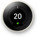 Google Nest Learning Thermostat - Programmable Smart Thermostat for Home - 3rd Generation Nest Thermostat - Works with Alexa - Stainless Steel