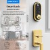 Smart Lock SMONET Bluetooth Keyless Entry Keypad Smart Deadbolt-Fingerprint Electronic Deadbolt Door Lock-App Control, Remote Ekeys Sharing, Free App Monitoring Easy to Install for Homes and Hotel