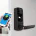 ULTRALOQ UL3 BT 2nd Gen Smart Lock + WiFi Bridge 5-in-1 Keyless Entry Electronic Door Handle, Black