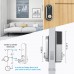 Smart Deadbolt, SMONET Fingerprint Electronic Deadbolt Door Lock with Keypad-Bluetooth Keyless Entry Keypad Smart Deadbolt App Control, Ekeys Sharing, App Monitoring Auto Lock for Homes and Hotel