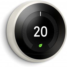 Google Nest Learning Thermostat - Programmable Smart Thermostat for Home - 3rd Generation Nest Thermostat - Works with Alexa - Stainless Steel