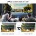 DLP Projector, bonsaii 350 ANSI Lumen Smart WiFi Bluetooth Projector with Hi-Fi Speaker, 3D 1080P 120&#34; Display Supported Movie Projector for Home Theater, Compatible with TV Stick/USB/HDMI/Android/iOS